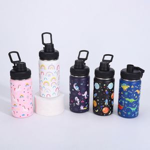 12Oz Stock BPA Free Portable Student Anti-Drop Cartoon Children's 304 Double-Layer Vacuum Space Water Cup Bottle - Product Image 3