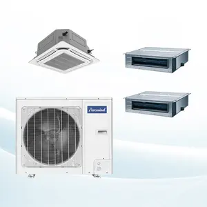 Unidad de CA Central Gree VRF, aire acondicionado, inversor de CC, casete, bobina de ventilador de montaje en pared con conductos, aire acondicionado multizona para el hogar