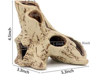 Agujero de tocón de árbol de acuario <span class=keywords><strong>para</strong></span> <span class=keywords><strong>juguetes</strong></span> de <span class=keywords><strong>peces</strong></span> <span class=keywords><strong>Betta</strong></span>, cueva de roca, piedra de cíclidos, accesorios <span class=keywords><strong>para</strong></span> <span class=keywords><strong>peces</strong></span> <span class=keywords><strong>Betta</strong></span>, decoraciones <span class=keywords><strong>para</strong></span> peceras, piel de reptil - Product Image 5