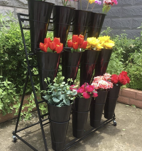 Présentoir de support de seau rond à plusieurs niveaux moderne Étagère de présentation de <span class=keywords><strong>fleurs</strong></span> polyvalente <span class=keywords><strong>pour</strong></span> magasin ou magasin de <span class=keywords><strong>fleurs</strong></span> - Product Image 6