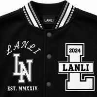 Blousons Bomber Homme de Haute Qualité avec Broderie Frontale Personnalisée, Logos DTF, Style Baseball en Tricot Chauffant et Lettres Brodés