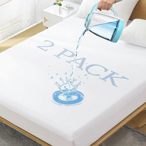 <span class=keywords><strong>Protector</strong></span> de Colchón de Tela de Poliéster Tejida, Impermeable, Antibacteriano y Antiácaros, para Uso Doméstico y Hospitalario, en Oferta - Product Image 3