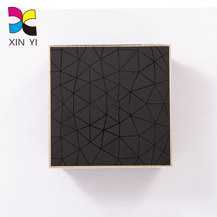 Custom luxury wholesale rigid black lid and ba<i></i>se box with foam chocolate packaging