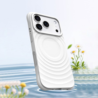 Coques de téléphone portable magnétiques antichoc et étanches en silicone floqué les plus vendues pour iPhone 17 16 Pro Max avec protection d'appareil photo