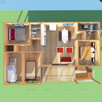 Villa préfabriquée populaire en acier galvanisé, maison sur pilotis avec parking en Papouasie-Nouvelle-Guinée