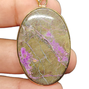 Colgantes Finos de Plata de Ley 925 con Turquesa Natural Rosa Ostra y Engaste de Bisel con Corte Ovalado para Fiesta, Venta al por Mayor - Product Image 2