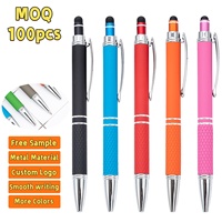 Stylo bille en métal personnalisé avec logo, gravure laser, cadeau promotionnel d'entreprise, salon professionnel, vente en gros