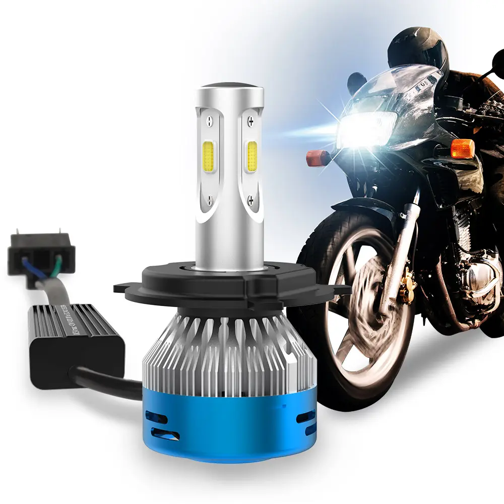 Nao Super Bright M3Max Motor Headlight Bulb 12V 40W H6 Headlamp Accessories H4 Motoled Ba20D Motorcycle Led Light Ba20D Led