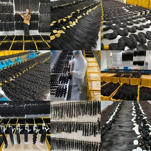 掉落运输供应商生缅甸卷曲未加工原始角质层对齐人发缅甸卷曲发束供应商批发 - Product Image 6