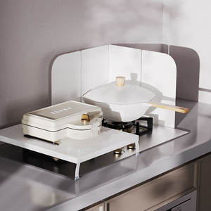 Déflecteur d'éclaboussures d'huile de cuisine en métal pliant cuisson friture protecteur bouclier anti-éclaboussures panneaux anti-éclaboussures <span class=keywords><strong>plaque</strong></span> de cuisinière à <span class=keywords><strong>gaz</strong></span> - Product Image 3