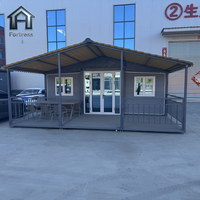 Maison préfabriquée extensible de 40 pieds, 2-3 chambres, avec cuisine et salle de bain entièrement équipées, villa modulaire pliable pour famille