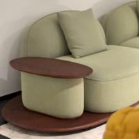 Canapé modulaire en velours côtelé vert personnalisable, canapé d'angle en tissu, meubles de salon, housse lavable, écologique, appartement, villa