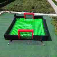 Terrain de sport gonflable personnalisé, terrain de football gonflable, terrain de jeu gonflable géant en plein air, jeux d'équipe, usage commercial