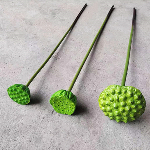 Nuovo design artificiale fiori di loto per la decorazione di eventi <span class=keywords><strong>in</strong></span> lattice foglia di loto seedpod premio ninfea per il matrimonio - Product Image 6