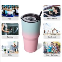Taza de Viaje Multicolor de Acero Inoxidable con Aislamiento al Vacío para Café, Cerveza, Regalos Promocionales Seguros para Empresas