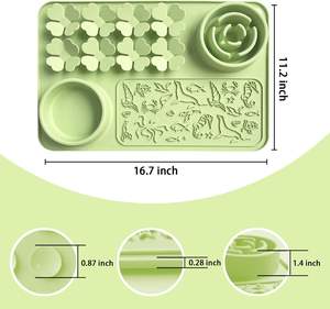 2026 Venta Caliente de Fábrica: Tapete de Silicona para Lamer y Alimentar a Mascotas, Grado Alimenticio, Comedero Lento con Ventosa Antideslizante para Perros Grandes - Product Image 3