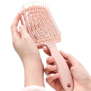 Plastic Hollow Back Mosquito Repellent Comb for Girls-Portable Fluffy Close to <b>Scalp</b> Massage Ribs Hair Comb - Product Image 1