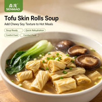 Senmao Precio de Fábrica 1KG Tofu de Soja en Cubos Empaquetado a Medida, Cubos de Soja para Cocina Asiática, Hot Pot, Sopa, Fideos y Suministro para Restaurantes
