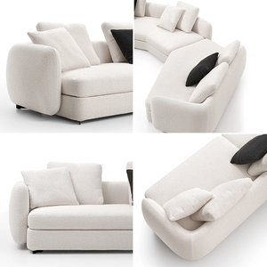 Ensemble modulaire à dossier ovale |   Confort luxueux comme des nuages pour une vie moderne - Product Image 4