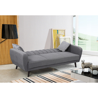 Sofá cama convertible de cuero individual de 3 plazas para sala de estar de alta calidad plegable