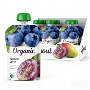 Custom Logo Reusable Food Spout Pouch Bag Drink Pouch With Spout Packaging <b>Liquid</b> Beverage Pouch - Product Image 1