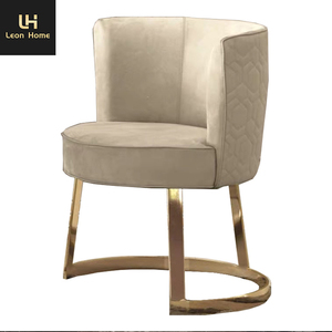 Lot de 6 chaises de Salle à Manger en Cuir Nubuck pour Salon