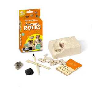 批发自闭症教育挖掘玩具!儿童课堂教育玩具岩石和矿物挖掘套件