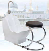 Prix de gros usine : Évier d'ablution musulman (Wudu) en céramique, nouveau design, pour lavage des pieds et station d'ablution