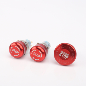 Bouton-poussoir d'arrêt d'urgence momentané IP67 à tête de champignon avec borne à vis 19mm 22mm - Product Image 5