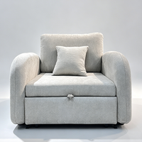 Canapé-lit convertible moderne pour salon, design inclinable et extensible, idéal pour hôtel et appartement