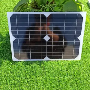 Glass Solar Panels Output dc 12v Low Power Mini Cell Solar Plate 12 volt 10 watt Monocrystalline Fotovoltaico Panel Solar 10w