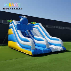 <span class=keywords><strong>Toboggan</strong></span> aquatique gonflable en PVC bleu commercial, facile à installer, pour enfants, <span class=keywords><strong>piscine</strong></span> extérieure - Product Image 2