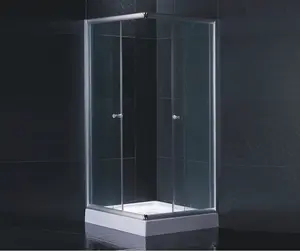 方形浴柜由钢化玻璃制成，托盘为成人