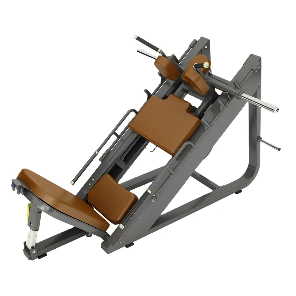 Nuevo diseño de entrenamiento de fuerza Huck Squat Power Rack máquina de prensa de piernas de 45 grados equipo funcional de gimnasio