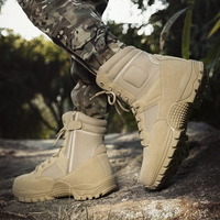 Bottes de randonnée d'extérieur pour hommes, respirantes, nouvelles, tactiques du désert, Combatir, chaussures à fermeture éclair à tige haute