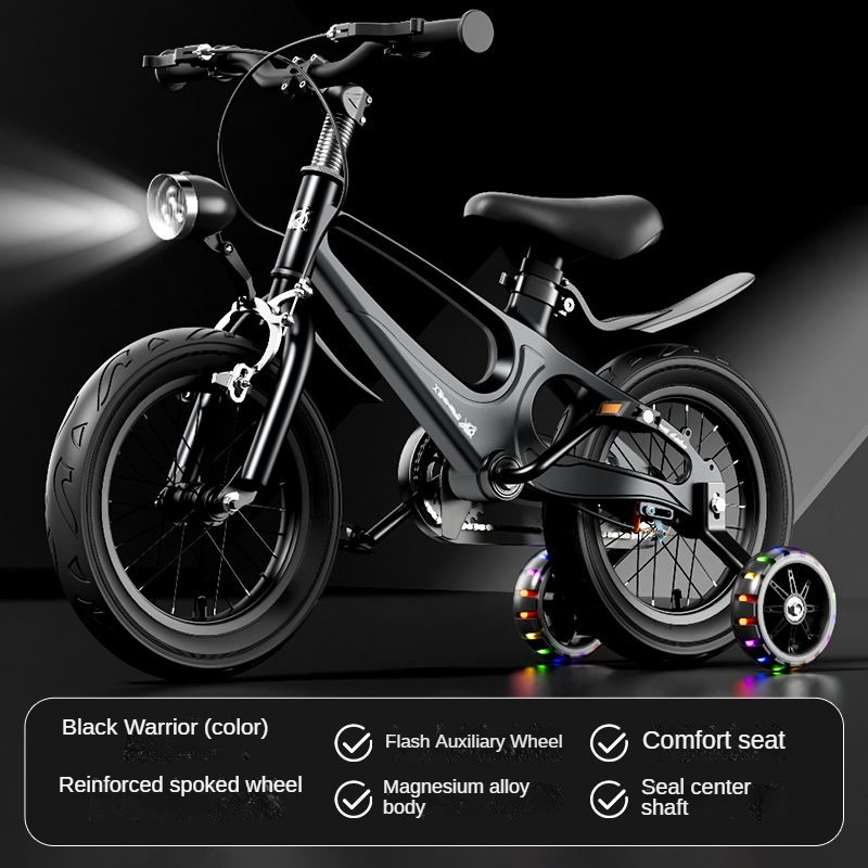 Ruote [freni] raggi neri + luci a LED