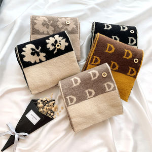 Customizable Korean <strong>Fashion</strong> Design Pattern Knitted Scarf for Ladies Soft and Warm Long Winter <strong>Accessory</strong> - Product Image 2