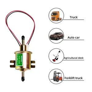 Yüksek kalite 12V dizel benzin benzinli elektrikli yakıt pompası düşük basınç HEP-02A 12V 24V için araba motosiklet oto değİştİrme bölüm