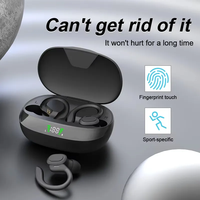 Headphone Nirkabel SP16 Laris Manis, Layar LED, Sentuh Audio, Peredam Kebisingan, Olahraga, Tahan Air