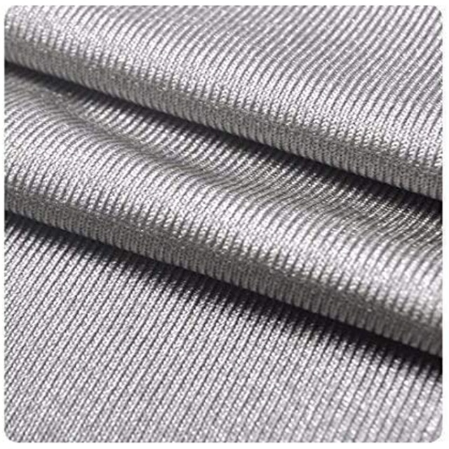 TK-AG-01NSJ 100% Silver Fiber Electromagnetic Shielding Anti-Radiation Fabric for Mattress Skirts Boys & Girls Clothing