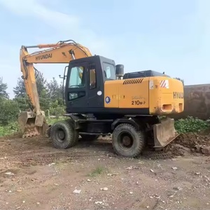 Excavadora usada de alta calidad, 21 toneladas, construcción de segunda mano, excavadora de ruedas Hyundai 210W-7 210W-9 usada de Corea Original a la venta - Product Image 4