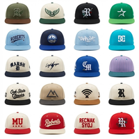 Topi Snapback OEM Pabrikan 6 Panel, Pinggiran Datar, Profil Tinggi, Bahan Katun Twill, Bordir Timbul, Trendi, Hip Hop, Baseball Cap, Gorras