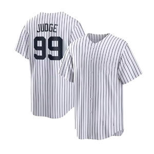 2025 Erkekler New York 99 Aaron Judge 2 Derek Jeter 27 Giancarlo Stanton Beyzbol Forması İşlemeli Logo Dikişli Beyzbol Tişörtleri - Product Image 2