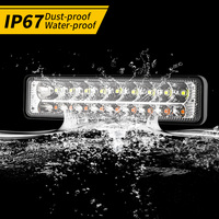 Lampe de travail LED 12V 24V 6 pouces 60W pour voiture, moto, camion, tracteur, bateau, tout-terrain, 4x4, ATV, phare antibrouillard
