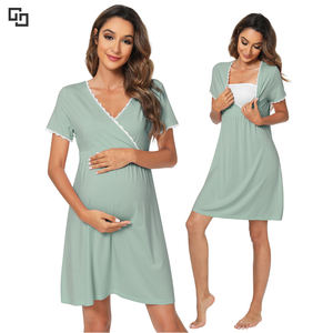 ชุดนอนไม้ไผ่3อิน<span class=keywords><strong>1</strong></span>สำหรับคุณแม่/จัดส่ง/เสื้อคลุมสำหรับให้นมบุตรเสื้อสำหรับให้นมบุตรชุดเดรสสั่งทำสำหรับคุณแม่ - Product Image 1