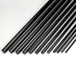 <strong>Black</strong> PP Plastic Tubes Hollow Tube Extruded Round Polypropylene Plastic <strong>Tubing</strong> Custom Thin Small Plastic Tubes Pipes L500mm - Product Image 2