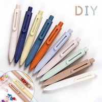 Pulpen Gel Kreatif Lucu DIY Grosir Pulpen Plastik Kawaii Motif Huruf Cinta Logo Kustom untuk Anak-anak dan Sekolah