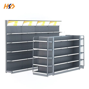 للبيع بالجملة رف بقالة للبيع بالتجزئة بجودة جيدة رف سوبر ماركت إلكتروني مع رف جندول - Product Image 6