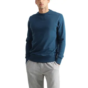 Sweat-shirt à col rond en molleton blanc de bonne qualité et à bas prix pour hommes sweat-shirt en coton personnalisé pour sublimation fabriqué en BD