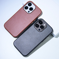 Offre Spéciale classique Nappa officiel 7 couleurs PU étui de téléphone en faux cuir pour iPhone 13 14 15 Pro Max
